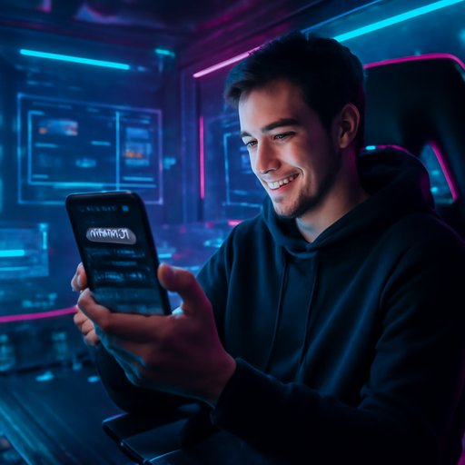 real money games app account dashboard on smartphone