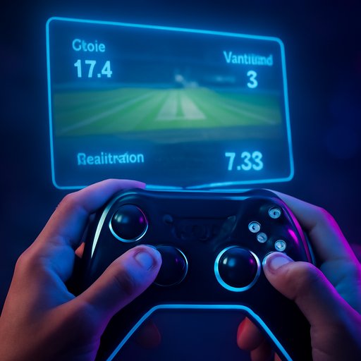 real money games app cricket pitch view with odds screen